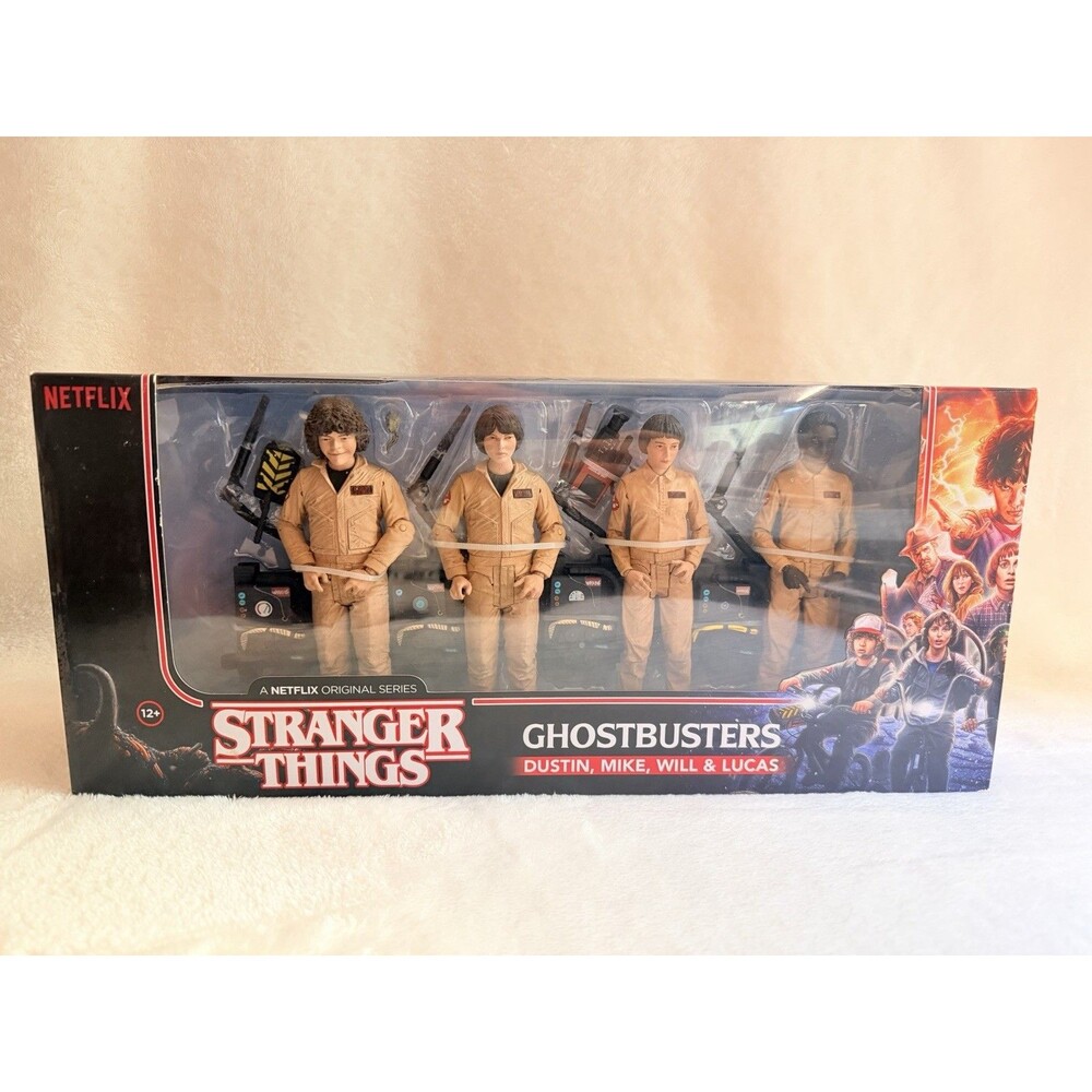 McFarlane Stranger Things Ghostbusters 4-Pack Dustin Mike Will Lucas Figure